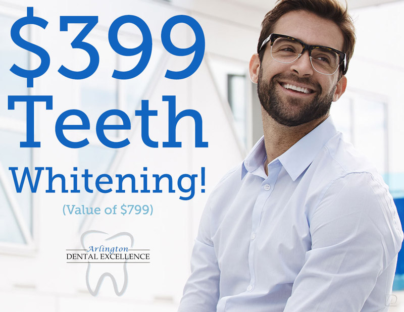 Teeth Whitening Cost at Arlington Dental Excellence